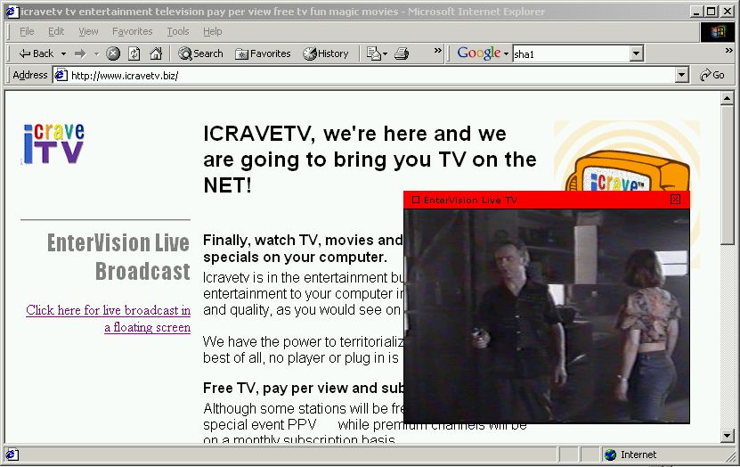 iCravetv Retransmits Held for Ransom - July 18, 2002