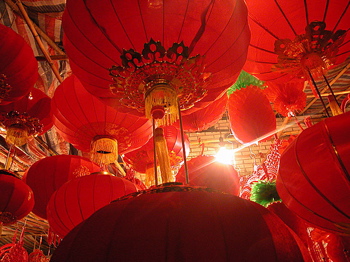 Big Red Lantern by Yining Zhang