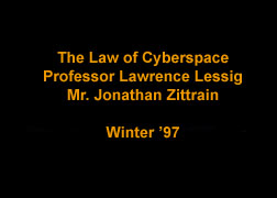 The Law of Cyberspace