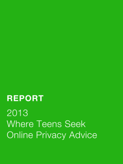 Where Teens Seek Online Privacy Advice 