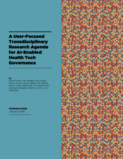 A User-Focused Transdisciplinary Research Agenda for AI-Enabled Health Tech Governance