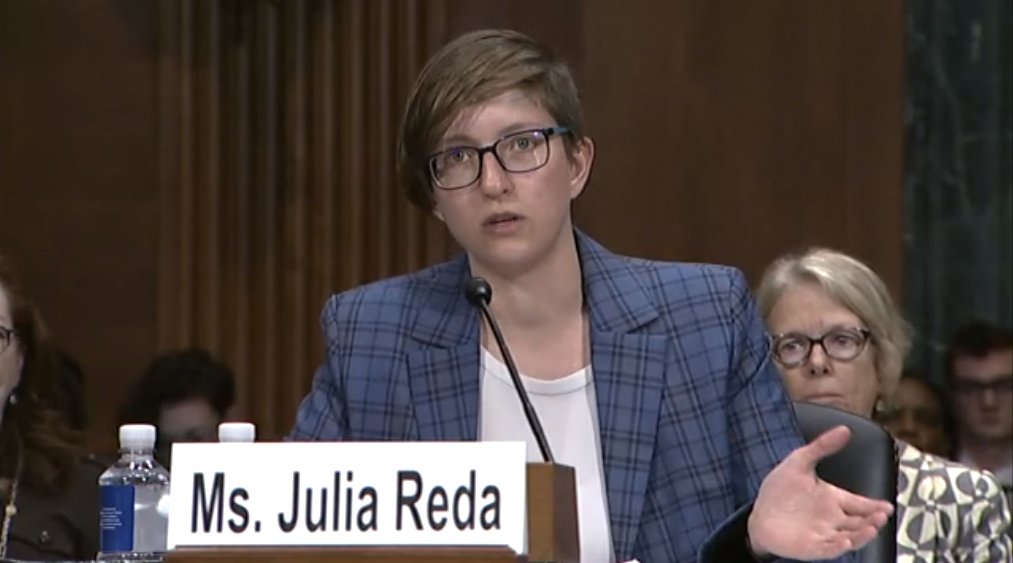 Julia Reda testifies before U.S. Senate Sub-Committee