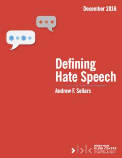 Defining Hate Speech