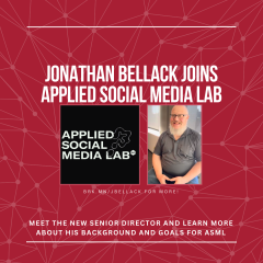 Jonathan Bellack Joins Applied Social Media Lab