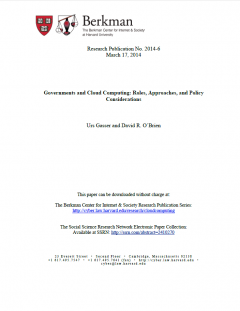 Governments and Cloud Computing: Roles, Approaches, and Policy Considerations