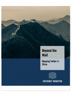 New Internet Monitor report: "Beyond the Wall: Mapping Twitter in China"