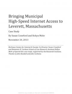 Bringing Municipal High-Speed Internet Access to Leverett, Massachusetts